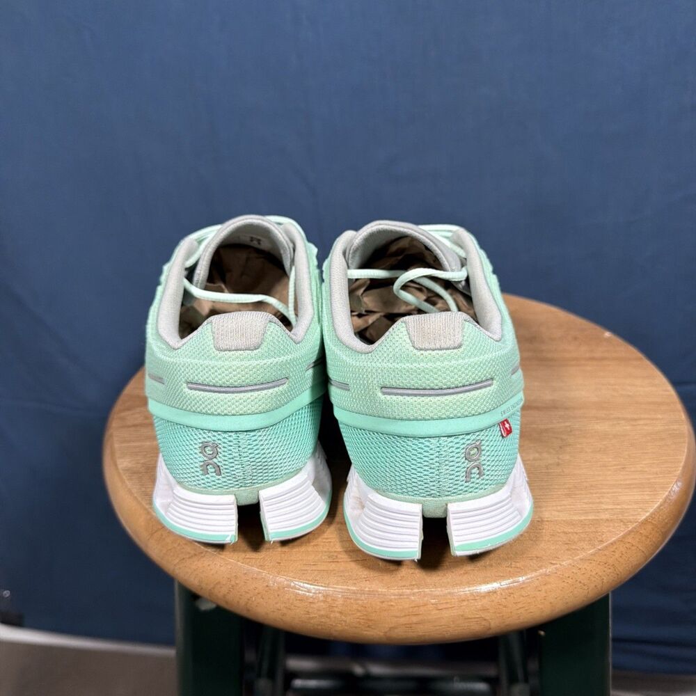 On Running Cloud 5 Mint Green Women's Running Shoes Size 9 - Picture 4 of 7
